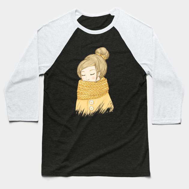 My Cozy Mood Baseball T-Shirt by Olya Yatsenko